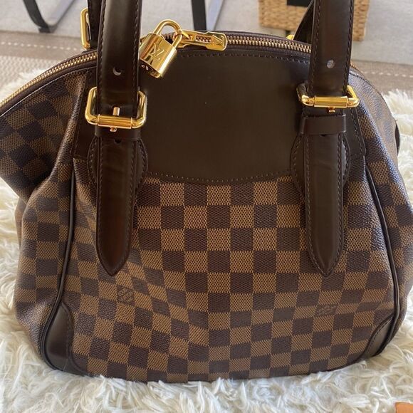 LOUIS VUITTON Authenticated Damier Ebene Verona MM Bag - Picture 4 of 16